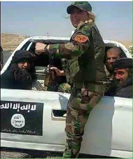 شیر زن کرد، 3 داعشی را اسیر کردا
